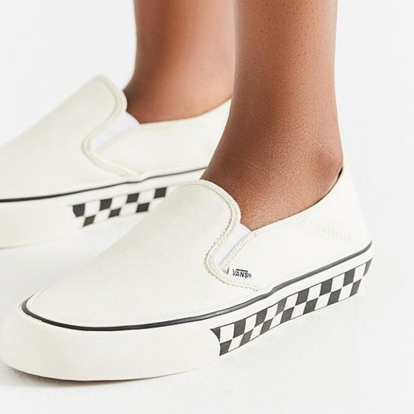 vans slip on sf checkerboard